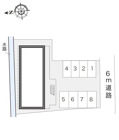 ★手数料０円★高槻市別所新町　月極駐車場（LP）